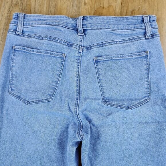 💛Talbots Blue Pedal Pusher Jeans Size 10/30 - Picture 5 of 9